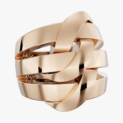 Fractal 18K Gold Ring Code 8927